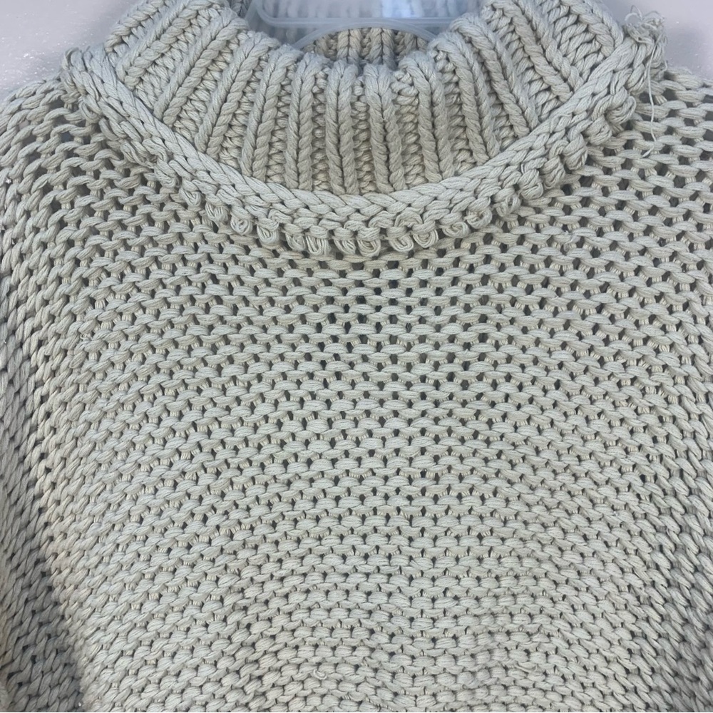 Free People My Only Sunrise Chunky Open Cable Knit Oversized Slouchy Sweater - Picture 12 of 16